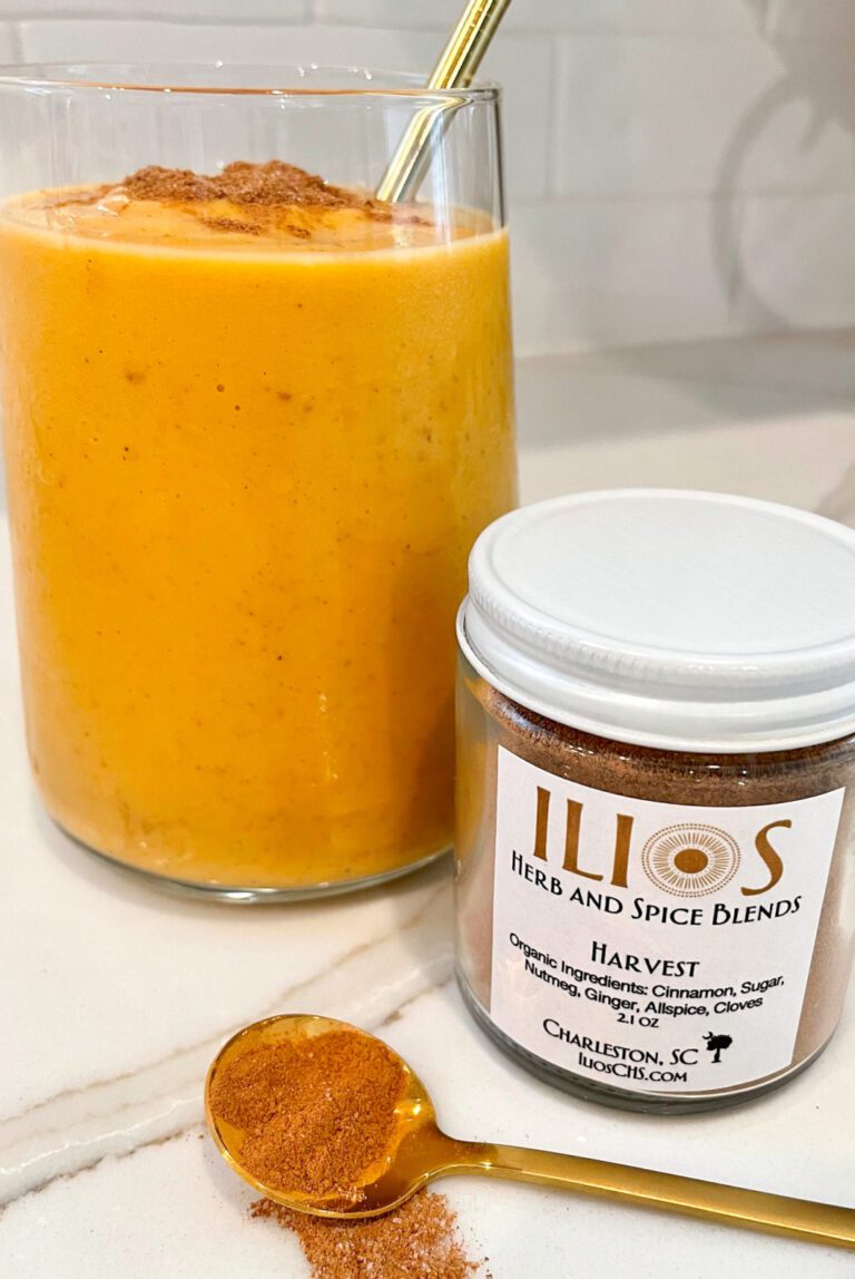 pumpkin smoothie with ILIOS harvest blend